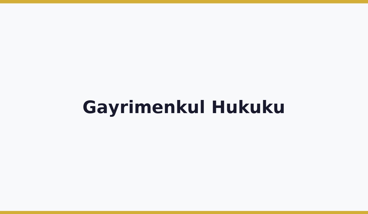 Gayrimenkul Hukuku