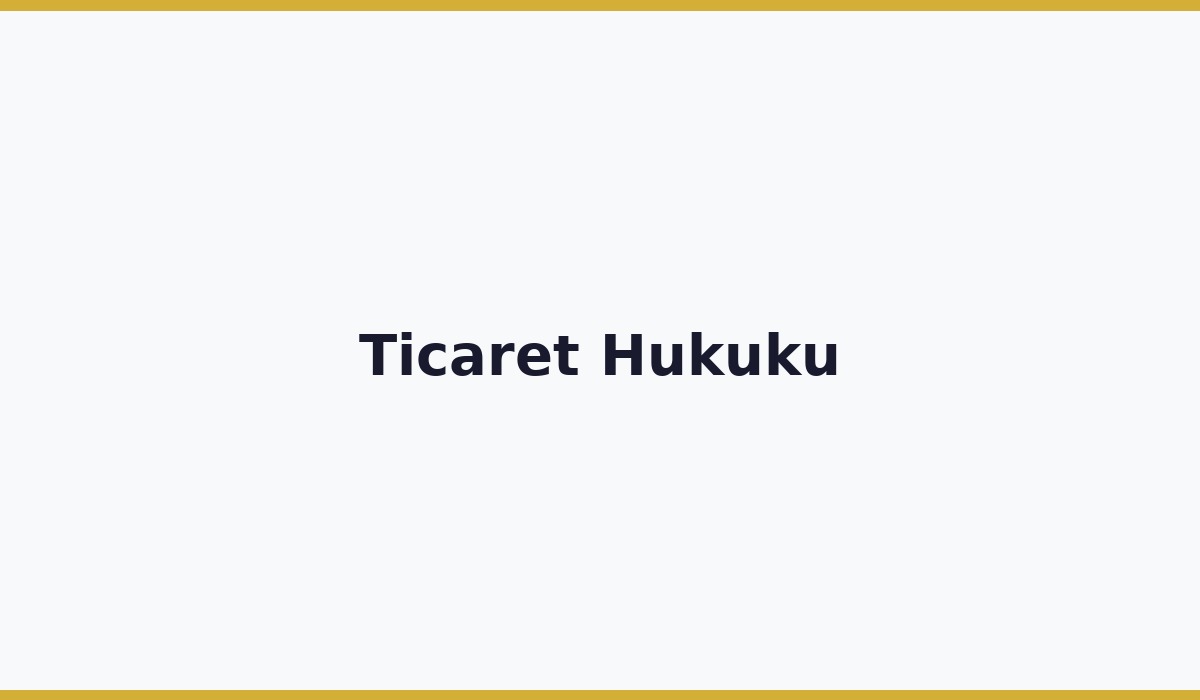 Ticaret Hukuku