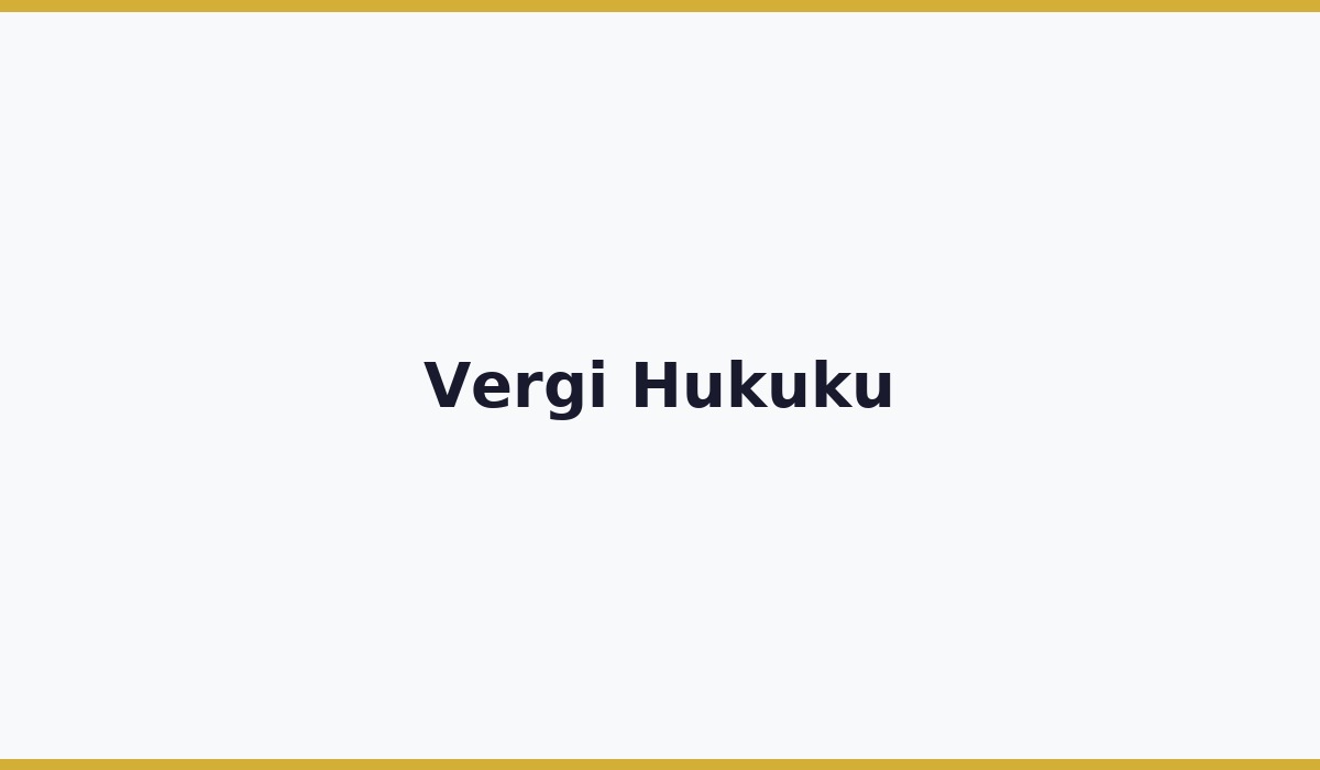 Vergi Hukuku